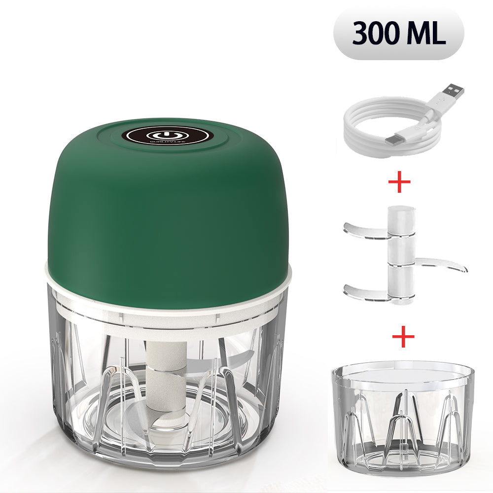 Mini Picadora Eléctrica Recargable 300Ml